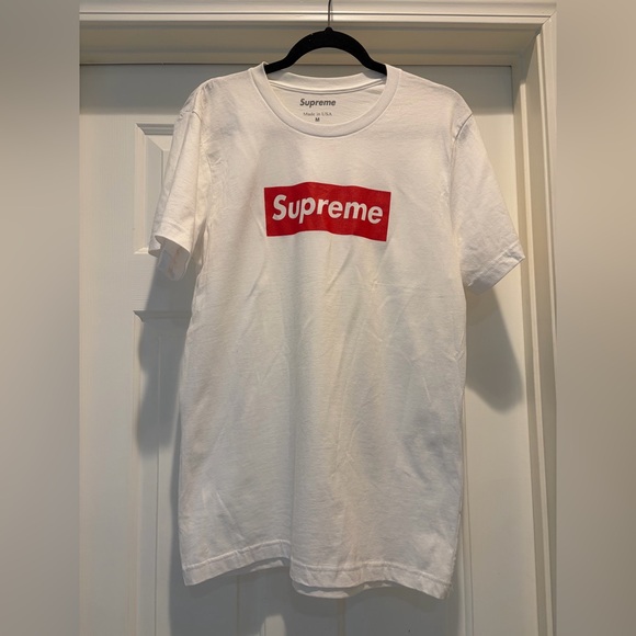 Supreme Other - Supreme White Tee with Gray Print